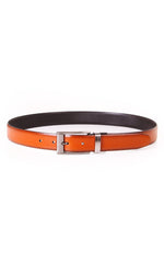 Reversible Leather Belt- Chocolate