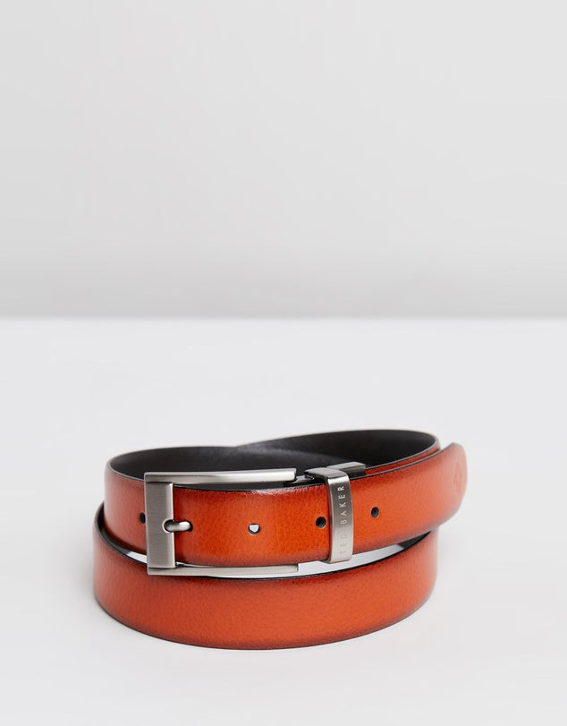 Reversible Leather Belt- Chocolate