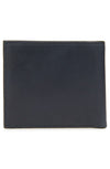 Waxed Suede Bifold Wallet- Navy