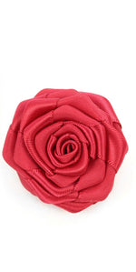 Solid Floral Lapel Pin- Rose