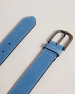 Smooth Leather Belt - Blue