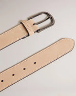 Smooth Leather Belt - Brown