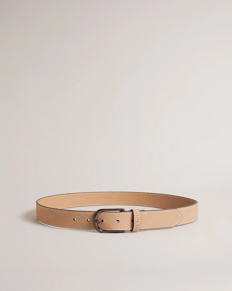 Smooth Leather Belt - Brown