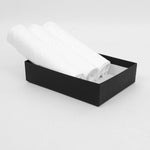 Boxed Solid Cotton Handkerchiefs Set Of 3- White