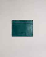 T Leather Cardholder - Dark Green