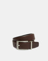 Reversible Leather Belt- Chocolate