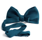 Solid Knit Bow Tie- Hunter Green