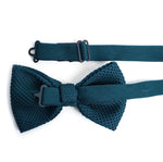 Solid Knit Bow Tie- Hunter Green