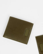 Leather Bifold Wallet - Khaki