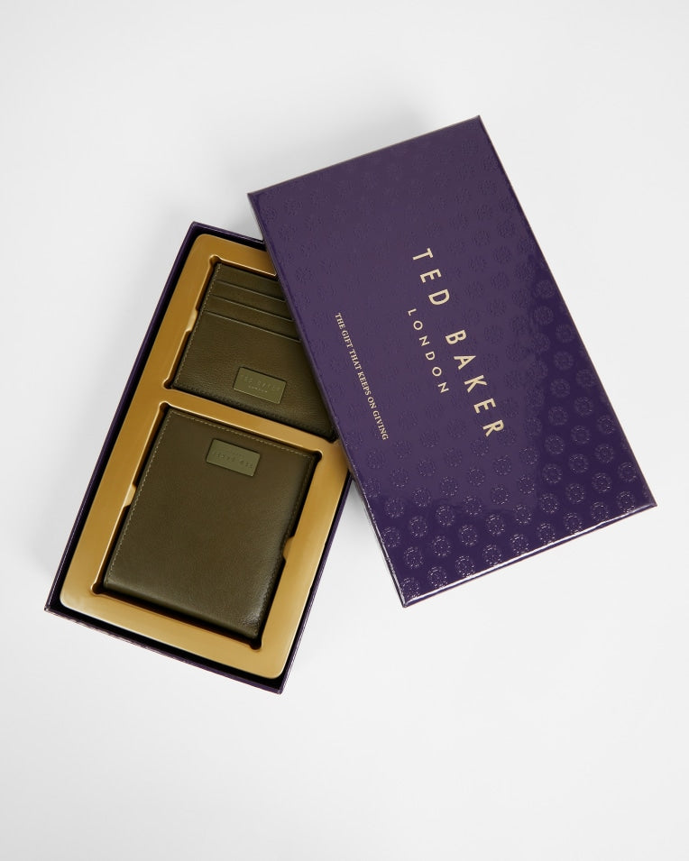 Wallet & Cardholer Gift Set - Khaki