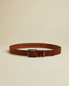 Textured Leather Belt - Tan