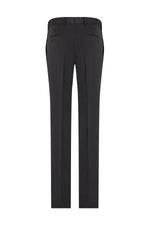 Solid Tuxedo Dress Pants- Black