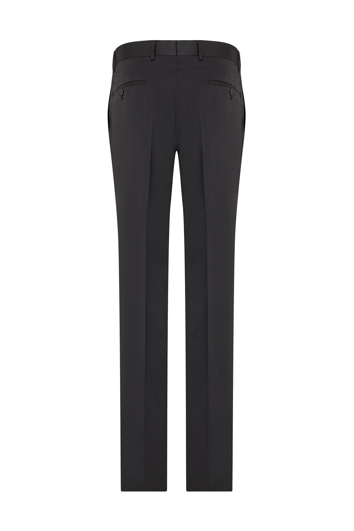 Solid Tuxedo Dress Pants- Black – dolce MODA