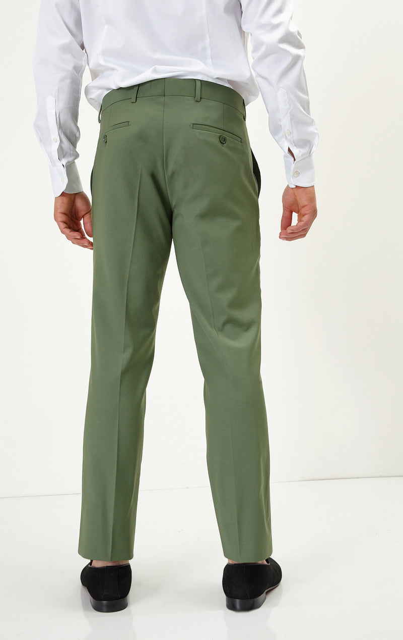Double Breasted Merino Suit - Kale Double Breasted Merino Suit - Kale