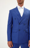 Double Breasted Merino Suit - Blue