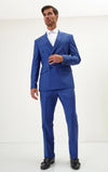 Double Breasted Merino Suit - Blue