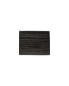 Lizard Embossed Leather Cardholder - Black