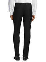 Slim Solid Dress Pants - Black