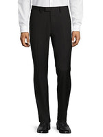 Slim Solid Dress Pants - Black