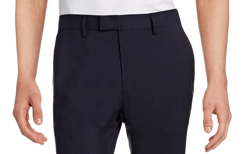 Micro Textured Pants - Navy