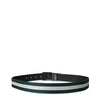 Stripe Contrast Reversible Belt - Black