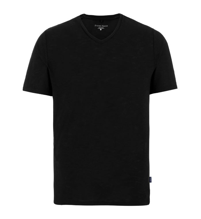 Performance V-Neck T-Shirt- Black