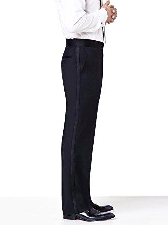 Classic Tuxedo Pants- Black