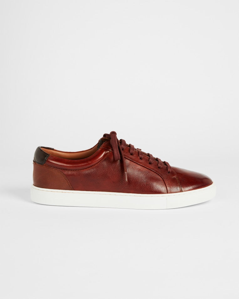 Leather Sneakers - Light Brown