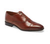 Leather Cap Toe Oxford - Tan