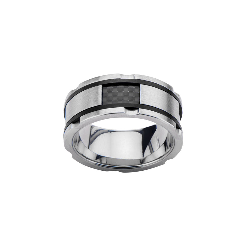 Carbon Fiber Inlaid Ring